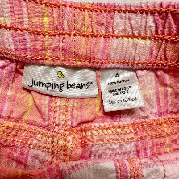 BABY GAP/JUMPING BEANS, SET/2, GIRLS JUMPING BEANS, PINK PLAID SHORTS, SIZE 4. - Picture 8 of 8